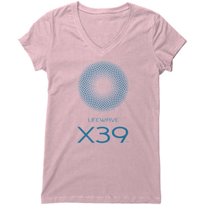 womens V-neck (Bella) - X39 front logo only