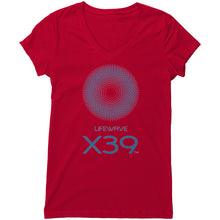 Load image into Gallery viewer, womens V-neck (Bella) - X39 front logo only