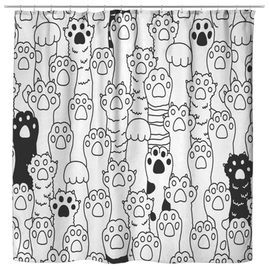 Kitty Paws Shower Curtain