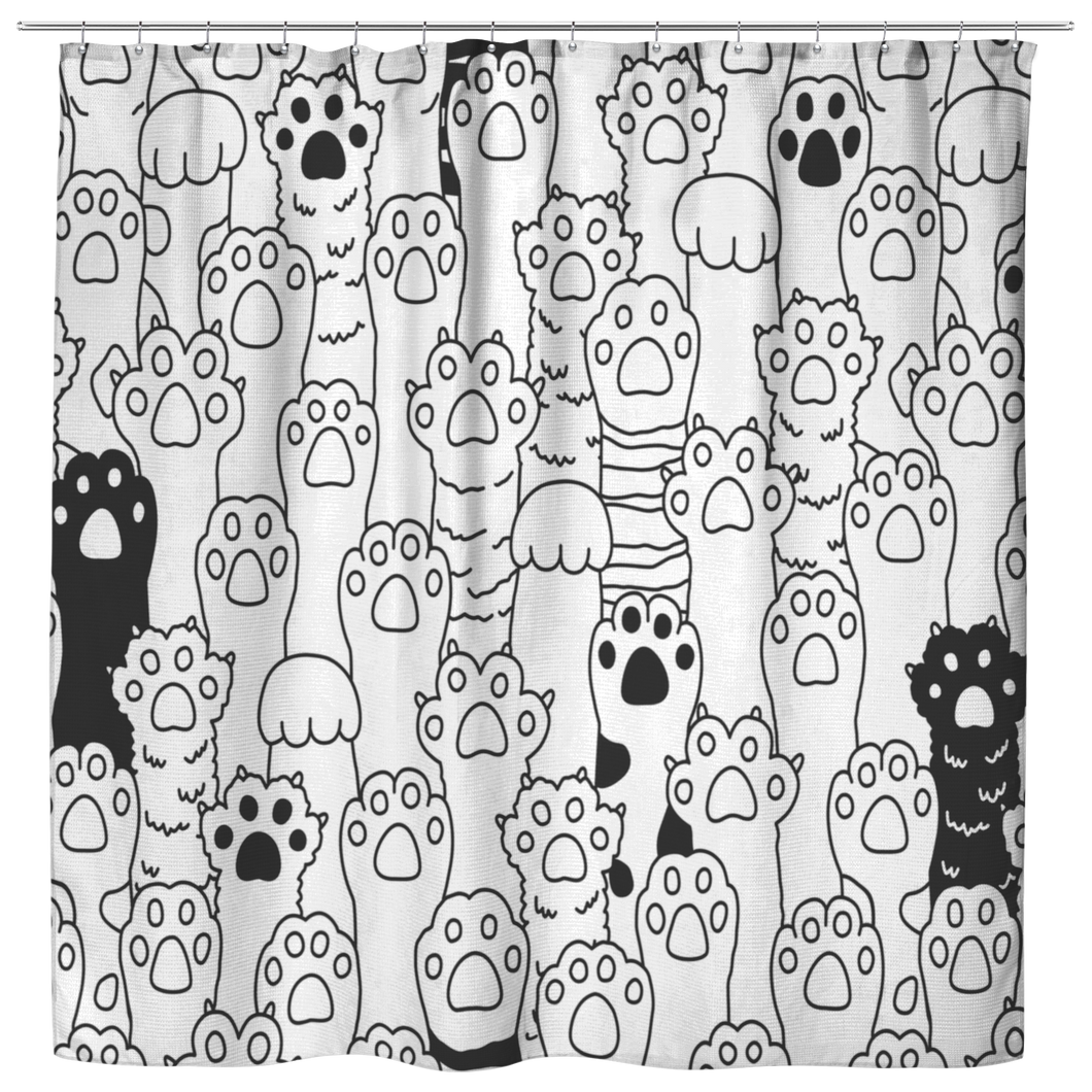 Kitty Paws Shower Curtain